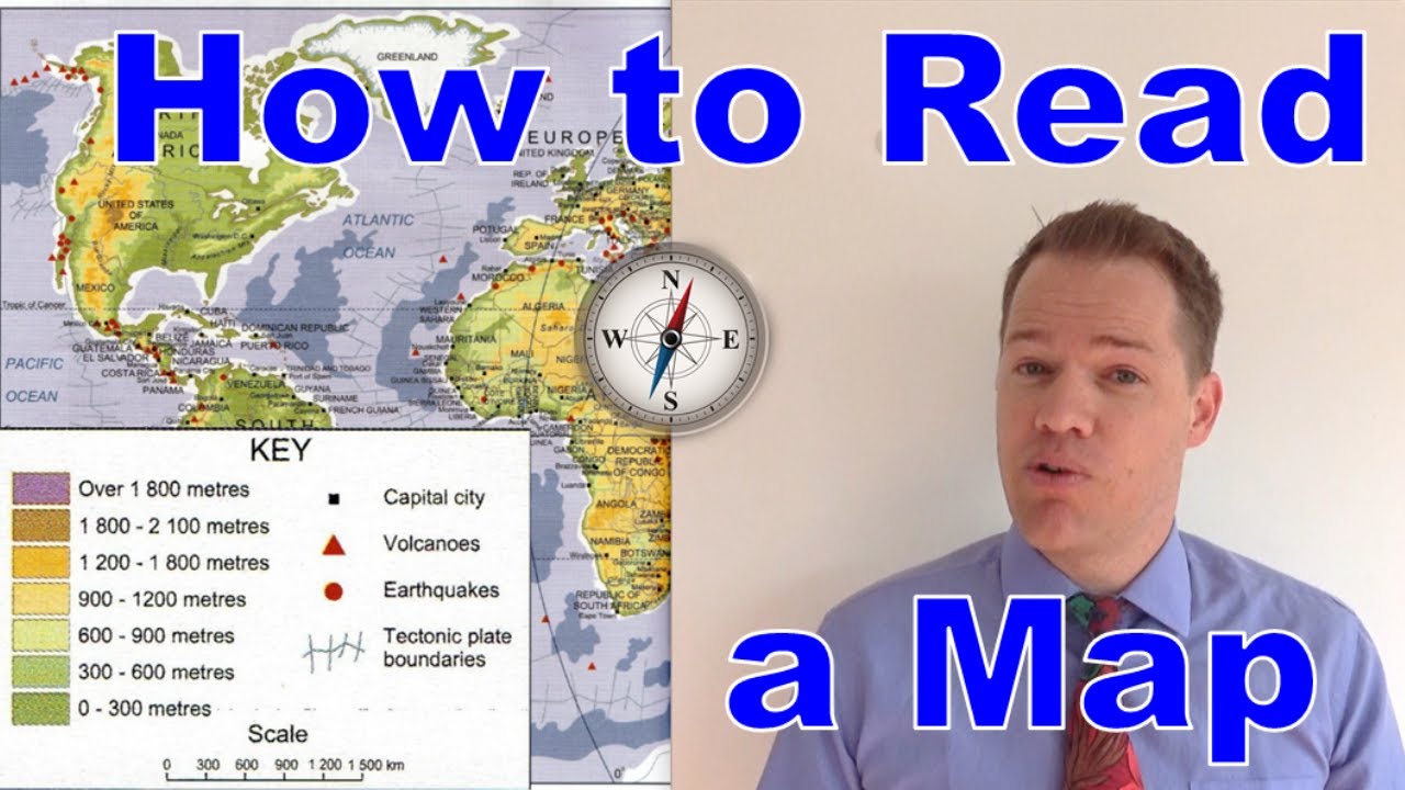 What part of a map tells the reader what symbols mean?