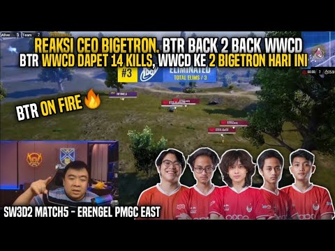 REAKSI KOH ED BTR BACK2BACK WWCD🔥WWCD 14 KILLS (TOTAL 29POIN)🔥SW3D2 MATCH5 PMGC EAST LEAGUE🔥
