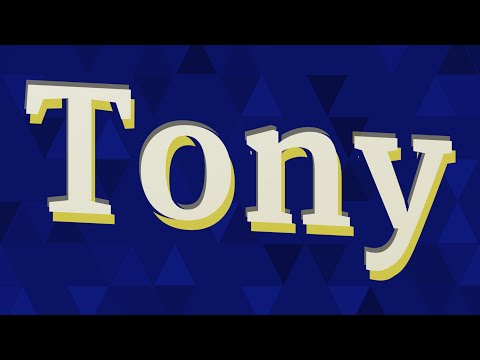 TONY pronunciation • How to pronounce TONY