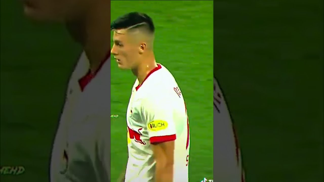 Man United target Benjamin Sesko impressing Klopp (via footballhomehd on tiktok)