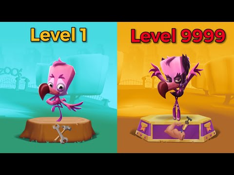 Level 1 to Max Level || Milo the Flamingo || Zoo Battle Arena