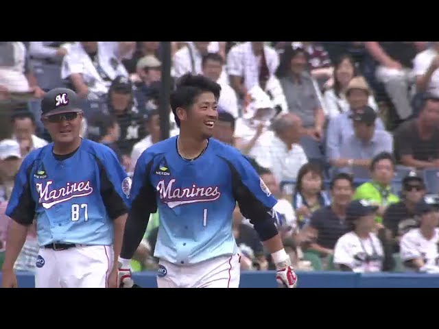 【6回裏】復調の兆し!! マリーンズ・清田 2点タイムリーで3打数3安打!! 2016/6/12 M-S