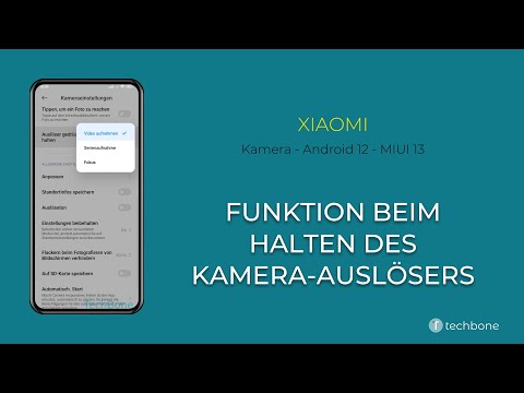 Funktion beim Halten des Kamera-Auslösers ändern - Xiaomi [Android 12 - MIUI 13]