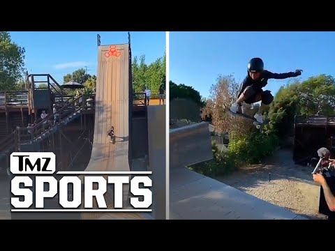 Sky Brown de retour sur la mega ramp avec Tony Hawk après sa chute