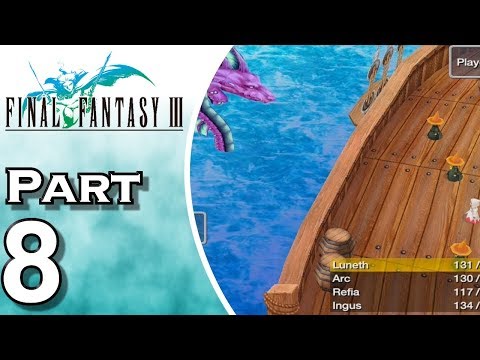 Let's Play Final Fantasy III iOS (Gameplay + Walkthrough) Part 8 - Nepto Temple