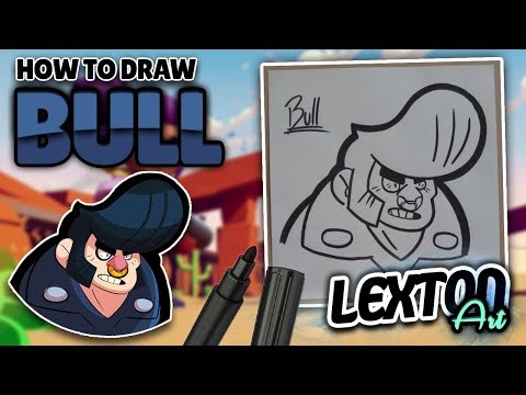 How To Draw BULL - Brawl Stars // LextonArt