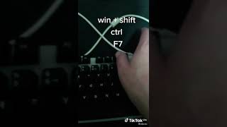 Win+shift ctrl F7