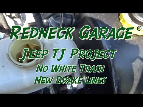 Jeep Wrangler TJ Project - Complete New Brake Lines and Master Cylinder