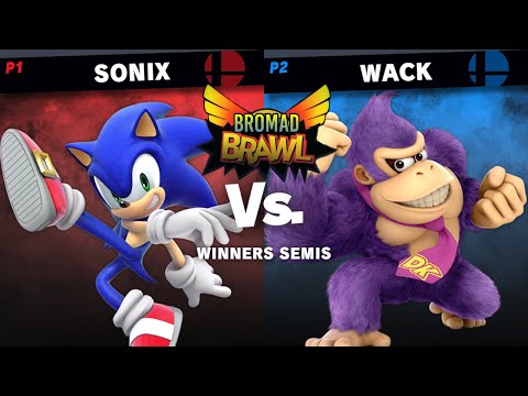 Bromad Brawl #1 Winners Semis - Sonix (Sonic) vs WACK (Donkey Kong)