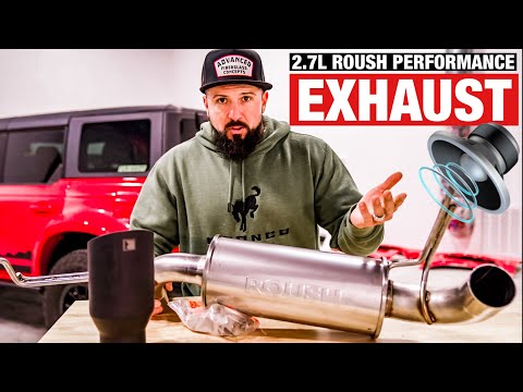FORD BRONCO Roush Axle back exhaust sound 2.7L