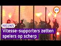 Het vuurwerk bij de training van Vitesse