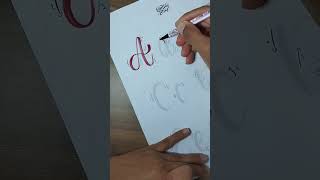 Paso a paso letras Aa.   #lettering #caligrafia #abecedario #brush