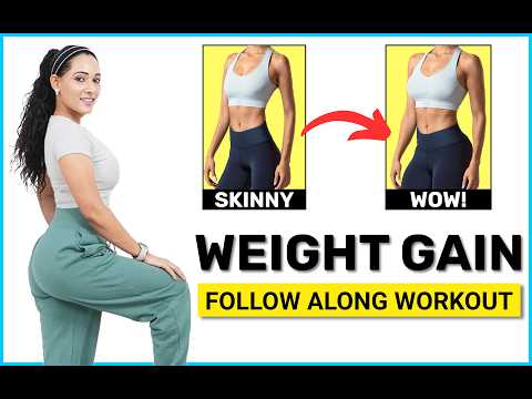 5 BEST EXERCISES to Gain Weight Quickly | How to GAIN weight for SKINNY girls workout at home