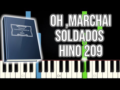 Hino CCB 209 - Oh, Marchai Soldados | VERSÃO FÁCIL | Piano e Teclado Tutorial