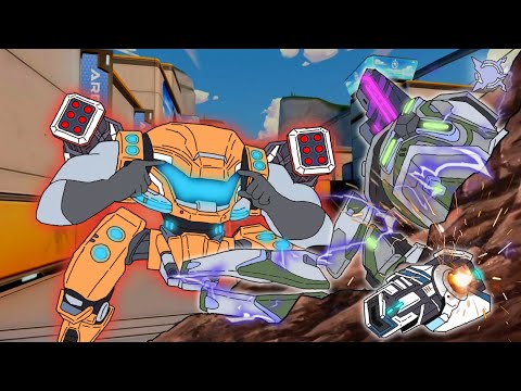 Missile Rack 8 ZEPHYR , Mech Arena funny video