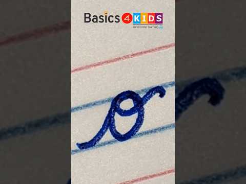 How To Write Cursive Letter O