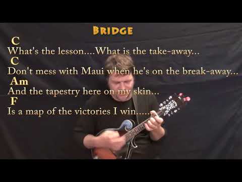 You're Welcome (Moana) Mandolin Cover Lesson with Chords/Lyrics