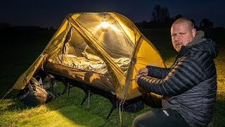 Tent camping on a COT ! IS THIS COMFORTABLE ? firemaple.