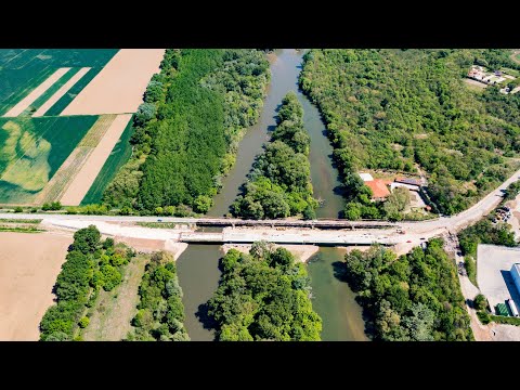 Изграждане на нов мост над река Марица край Първомай (14.04.2024)