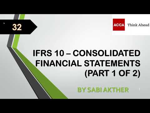 ACCA I Strategic Business Reporting (SBR) I IFRS 10 - Group Accounting Part 1 of 2 - SBR Lecture 32