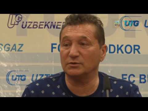 Post-match  press-conference  Oleg Tyulkin