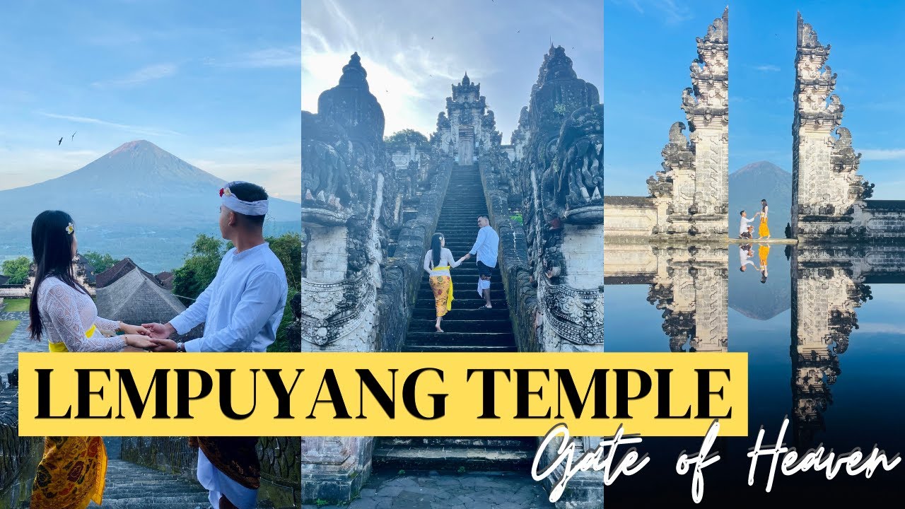 Travelers embark on a visit to Lempuyang Temple.