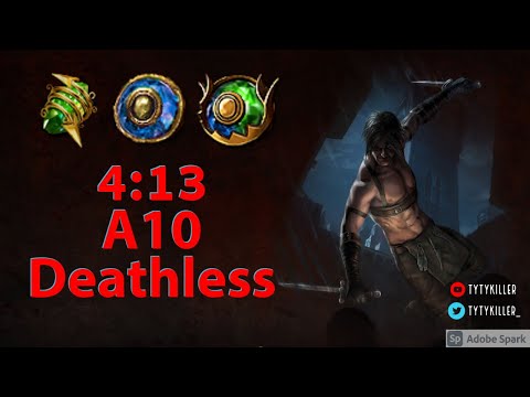 4:13 Toxic Rain Miner Run A10 Kitava, Merc Lab, All skill points done