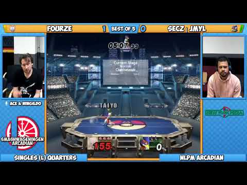 NLPM Arcadian - S@W | Fourze (Mewtwo) vs SecZ | JMYL (Falco) | Top 8 (L) Quarterfinals