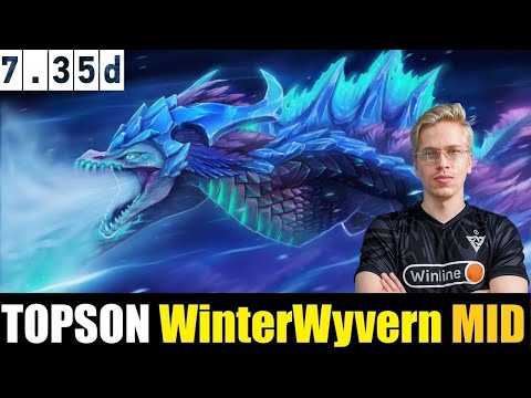 🔥TOPSON [Winter Wyvern] MID 7.35D - DOTA 2 HIGHEST MMR MATCH #dota2     #dota2gameplay  #topson