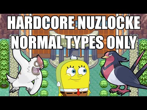 Pokémon Emerald Hardcore Nuzlocke - Normal Type Pokémon Only! (No items, No overleveling)