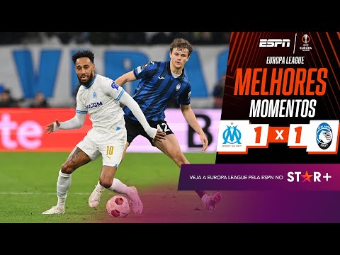 Com golaço de Mbemba, Olympique de Marselha busca empate contra a Atalanta | Melhores Momentos