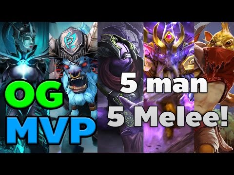IMBA Match! 5 man 5 Melee! MVP Pheonix vs OG - TI6