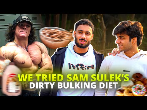 WE TRIED  SAM SULEK BULKING DIET 😣 ​⁠@aarushbhola17