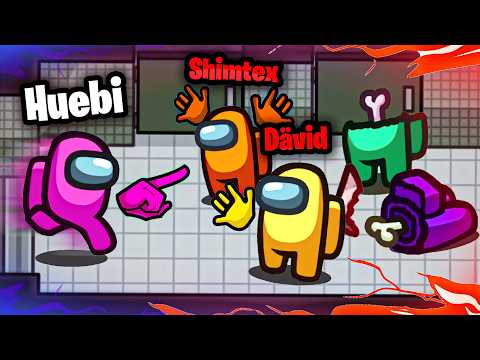 DÄVID and SHIMTEX kill and EVERYONE sees it! (Among Us)