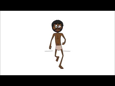 2D Animation Run Cycle (Front View)