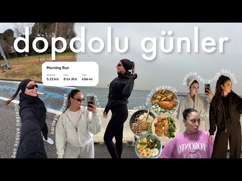 Busy days | living with a sibling, grocery shopping, I started running, curly hair