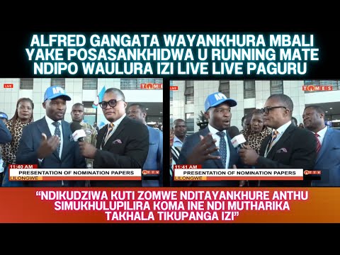 BRIAN BANDA WAMUFUNSA MAFUNSO AMTOPORA GANGATA EMWE SANASANKHIDWE U RUNNING MATE KUTI AKUMVA BWANJI?