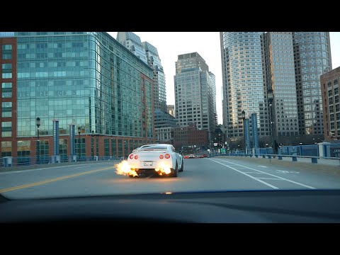 Last Car Meet Before Lock Down on the Empty Streets of Boston