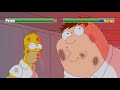 Peter Vs Homer Part 1 With Healthbars