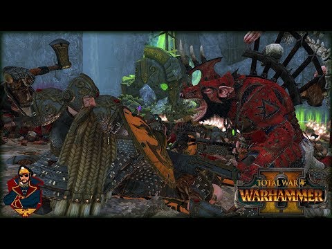 Queek Headtaker vs Dwarf Elite Army - Warhammer 2 Quest Battle (Dwarf Gouger - Legendary)