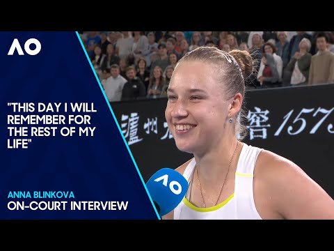 Anna Blinkova On-Court Interview | Australian Open 2024 Second Round