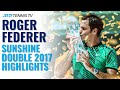 Classic Tennis Highlights: Roger Federer Wins Indian Wells & Miami 2017!