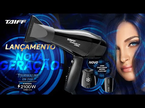 Secador de Cabelo Taiff New Tourmaline 2100W 220V Preto