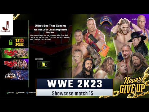 WWE 2K23 Showcase match 15 complete all objectives VS Super Cena