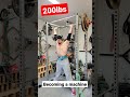 200lbs Strict Overhead Press Off Pins
