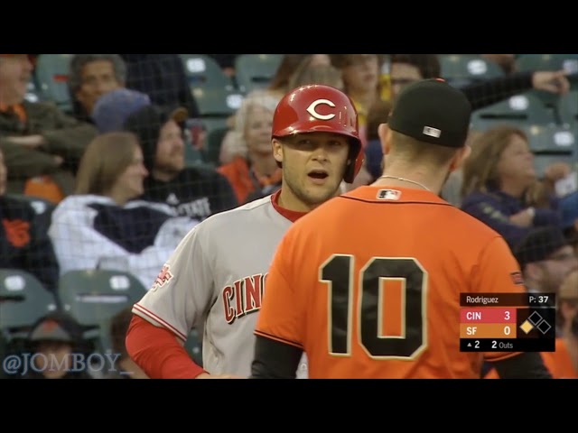 Nick Senzel first career triple & Dugger Almost Makes A Great Grab, A Breakdown