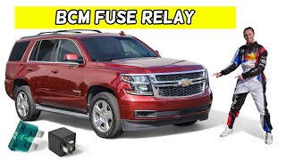 CHEVROLET TAHOE SUBURBAN BCM BODY CONTROL MODULE FUSE RELAY LOCATION REPLACEMENT 2015 2016 2017 2018