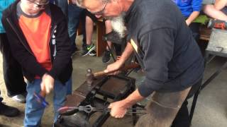 preview picture of video 'Blacksmith Visits JCMS'