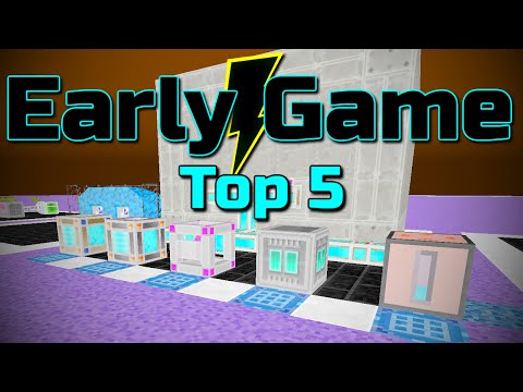 Top 5 Early Power Storage ~ Modded Minecraft Early Game Tips!