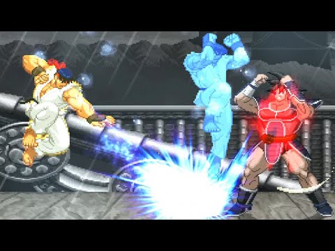TURLES VS ICE POWER RYU - The most Destructive Battle OF All Time - Dragon Ball X Street Fighter